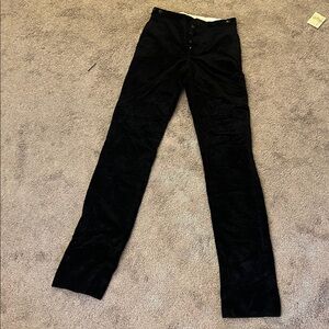 Ralph Lauren Double RL Black and Velvet Pants